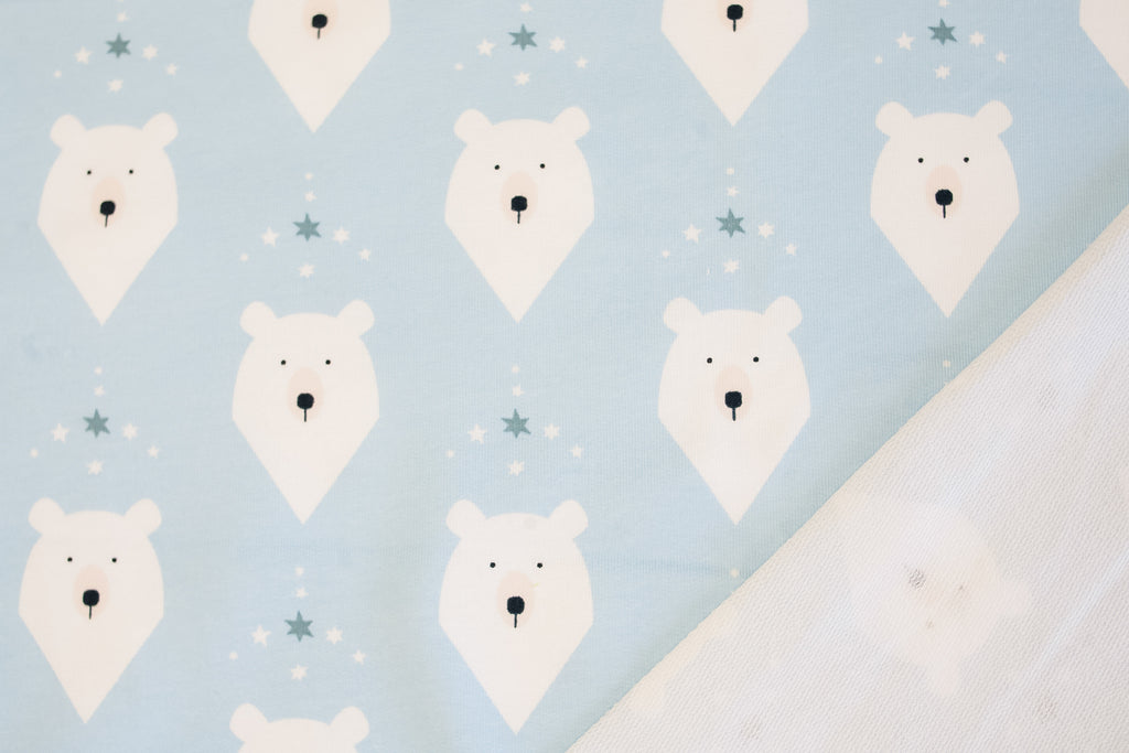 Two-thread mouse on blue