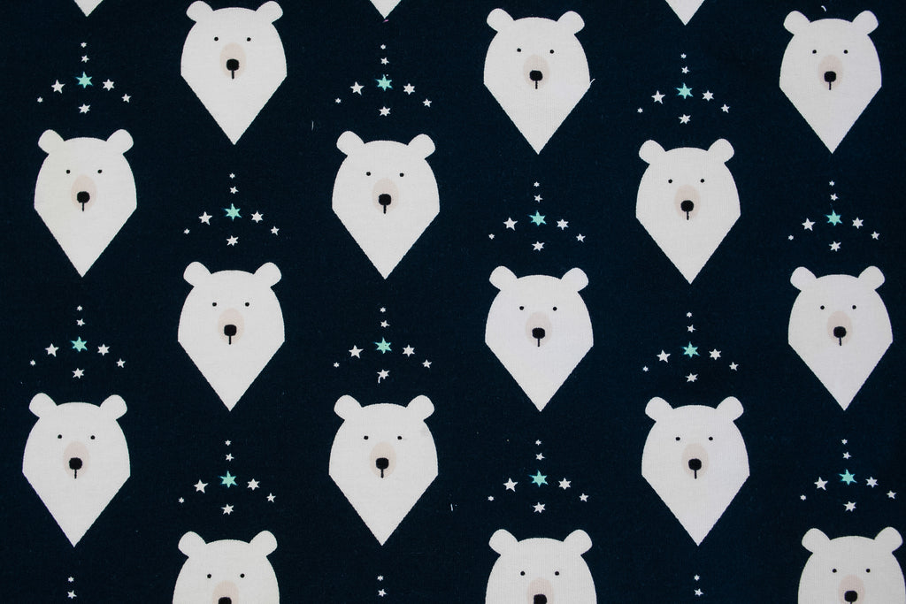 Two-thread mouse on dark blue