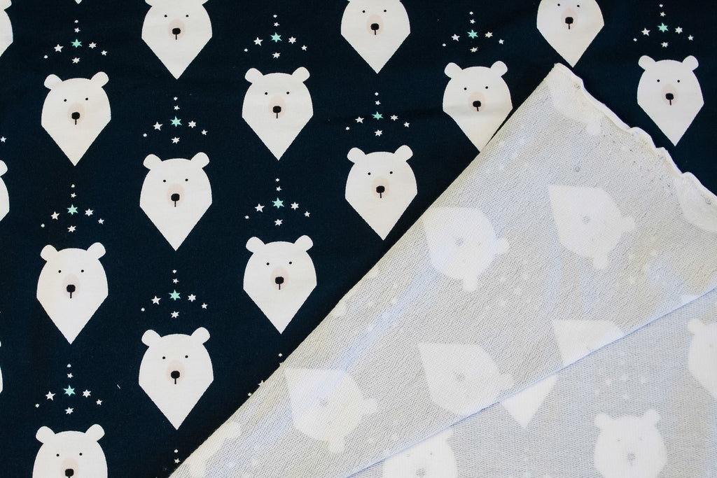 Two-thread mouse on dark blue