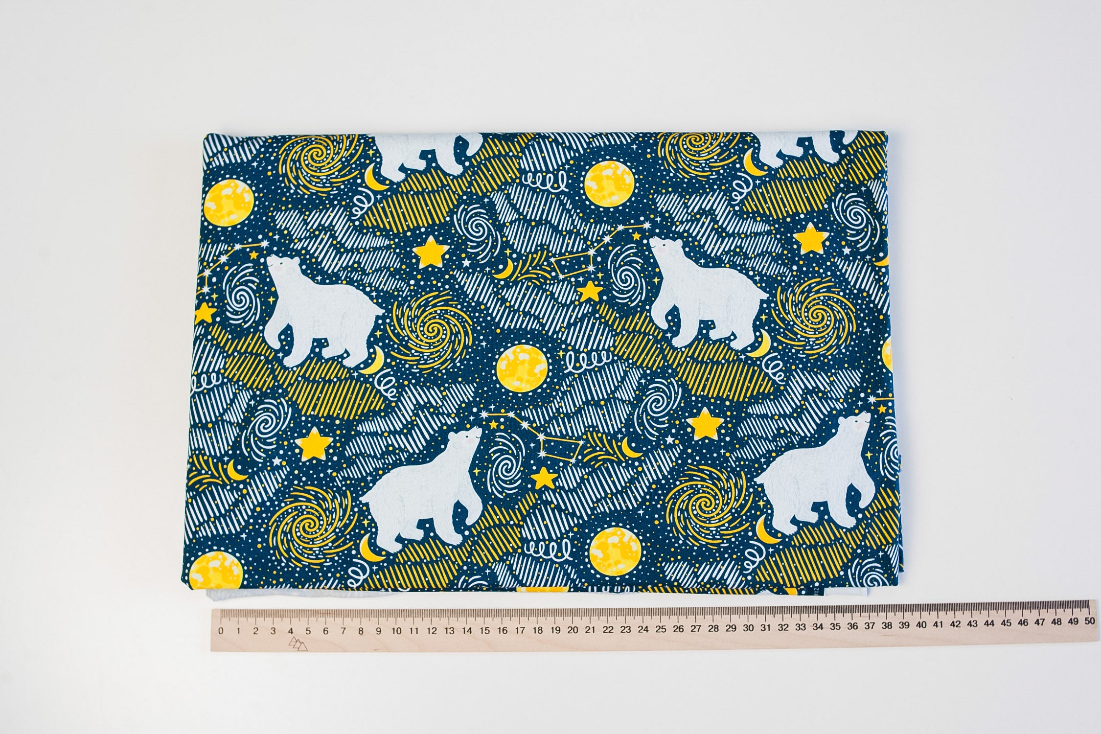 Footer teddy bear on blue