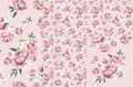 Panel on cocoon envelope and clutches, gloves Star in peonies on pink