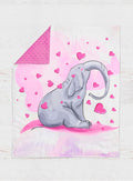 75*100 cm Elephant in hearts