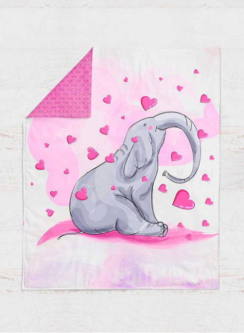 75*100 cm Elephant in hearts