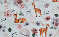 Premium Cotton Fabric - Roe Deer with Hot Air Balloons