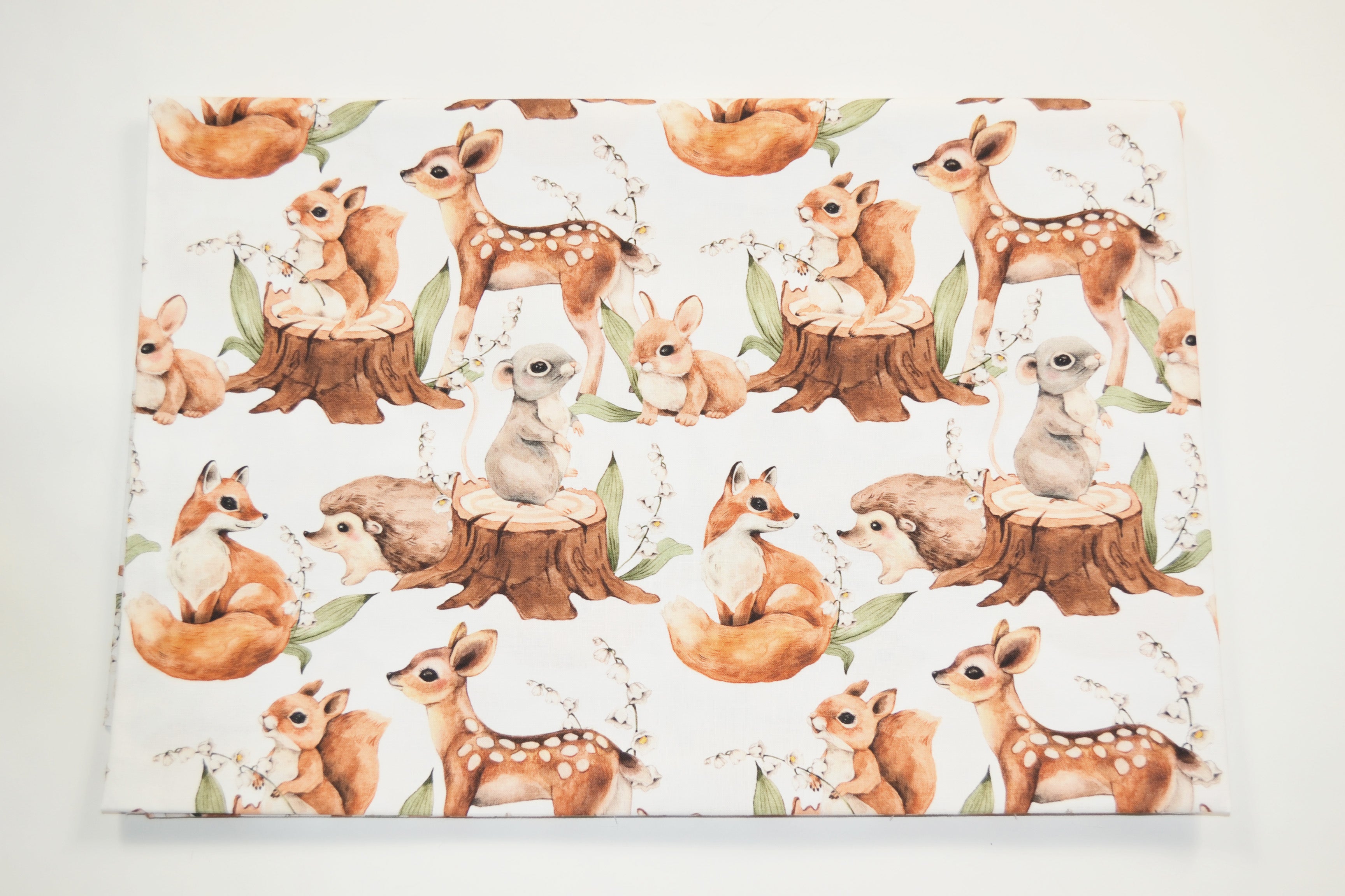 Forest animals on stumps