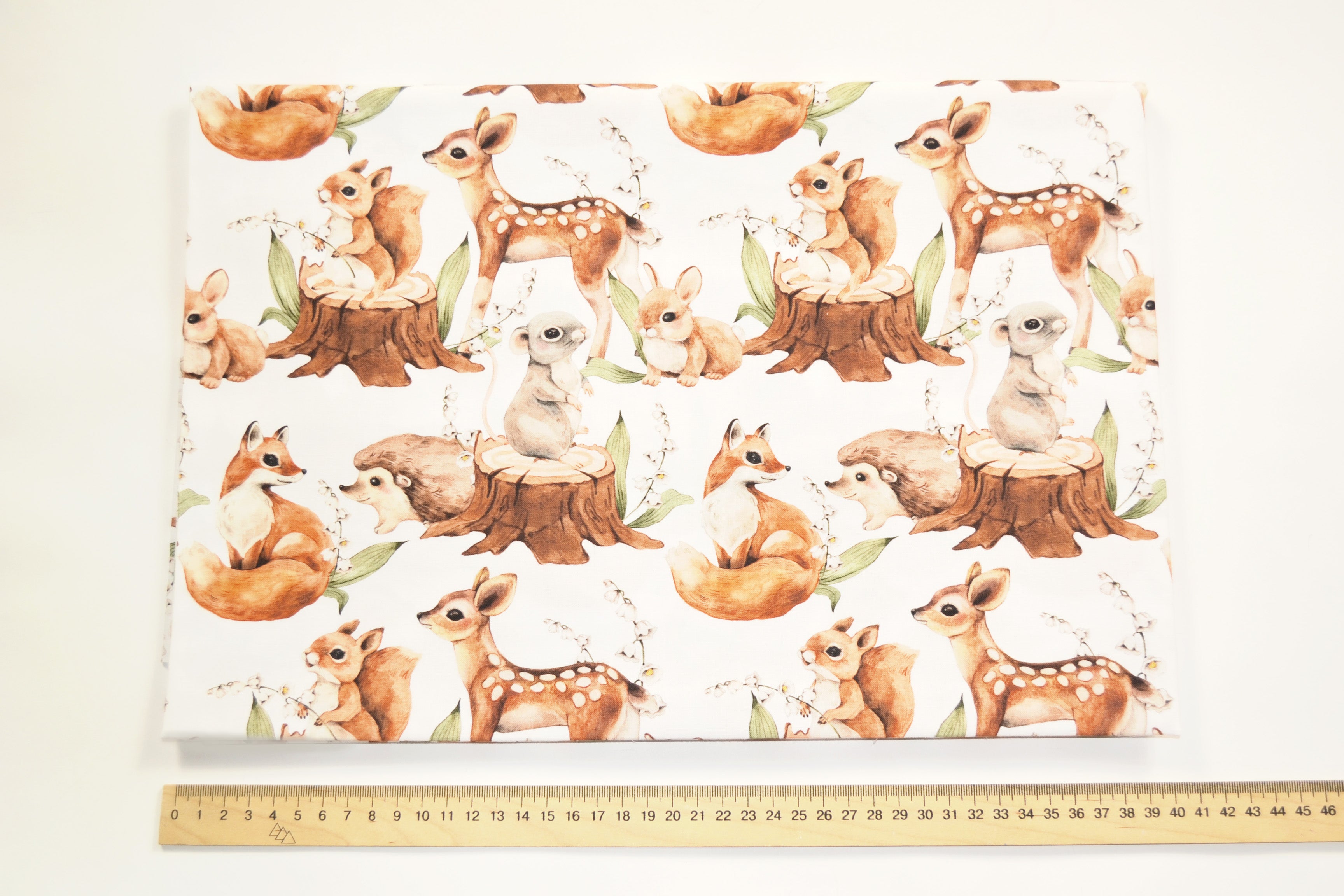 Forest animals on stumps