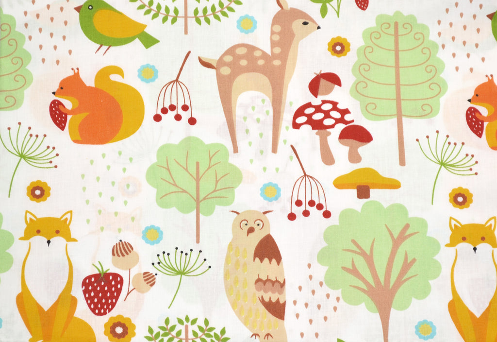 Regular Cotton Fabric - Forest Animals