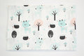 Regular Cotton Fabric - Fawns And Hedgehogs V Forest On White