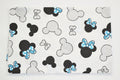 Regular Cotton Fabric - Black And White Mickey Mouse With Synymy Bows On White