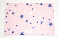 Regular Cotton Fabric - Blue And White Stars Na Svetlo Rozovom
