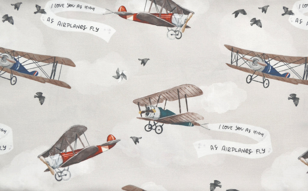 Airplanes on a beige background