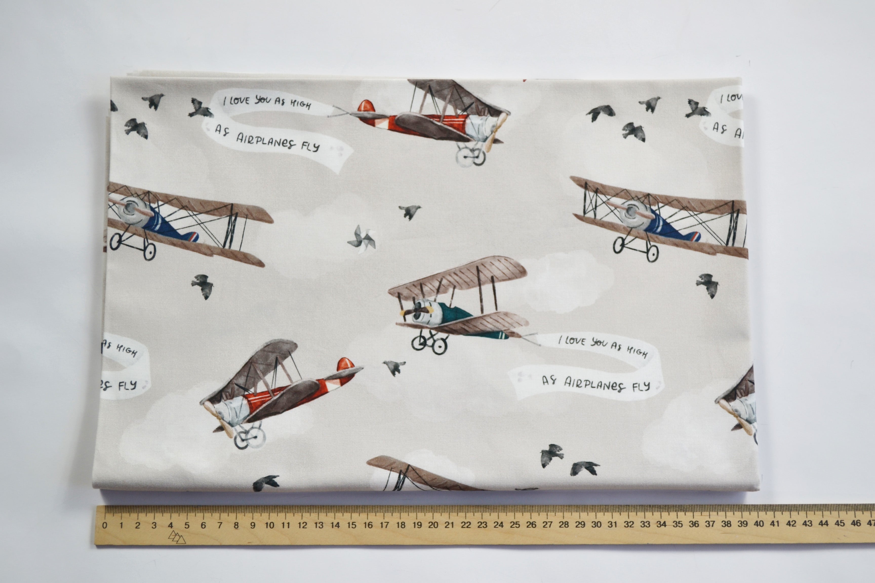 Airplanes on a beige background