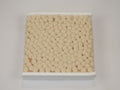 Ribbon with large pompoms 20 mm Milk