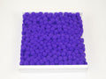 Ribbon with large pompoms 20 mm Purple