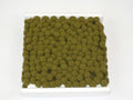 Ribbon with large pompoms 20 mm Olive