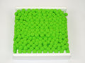 Ribbon with large pompoms 20 mm Salad