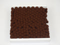 Ribbon with large pompoms 20 mm Dark Brown